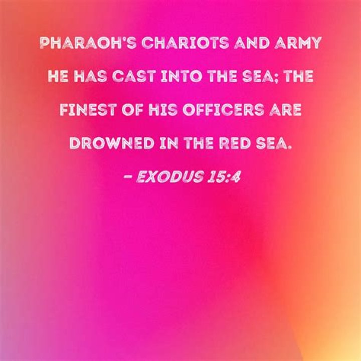 Which pharaoh drowned in the red sea?