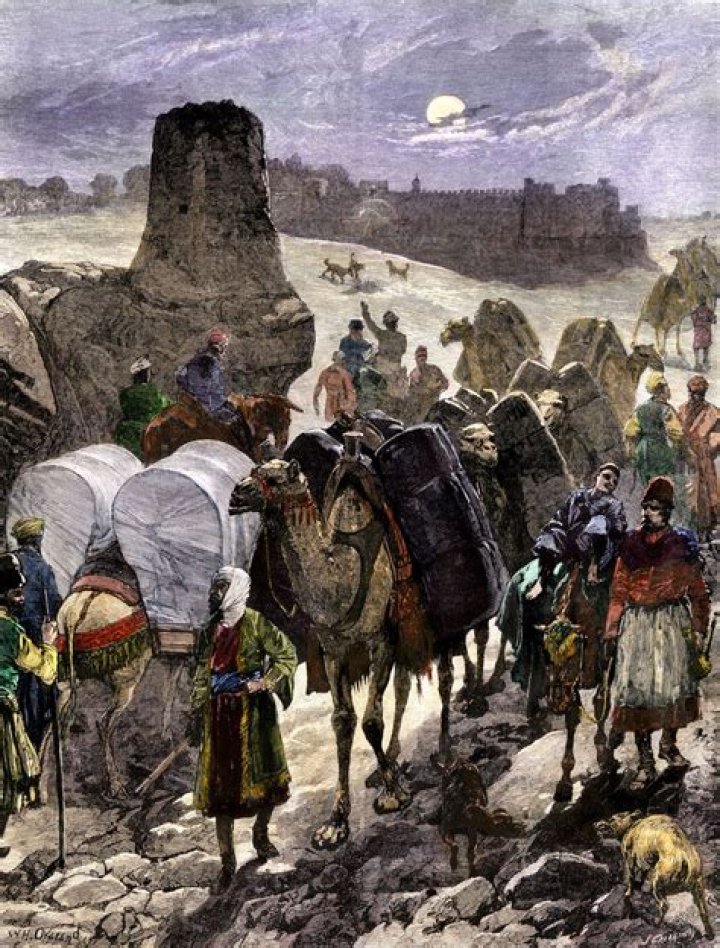 Who goods were traded on the silk road?