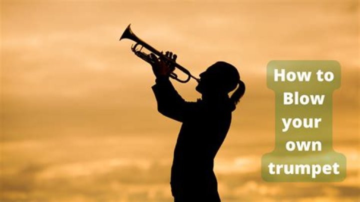 Who is blowing his own trumpet?