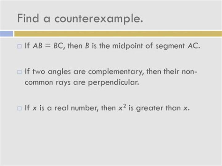 Why are counterexamples useful?