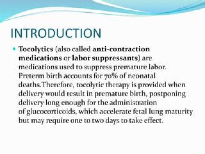 Why are tocolytics given?