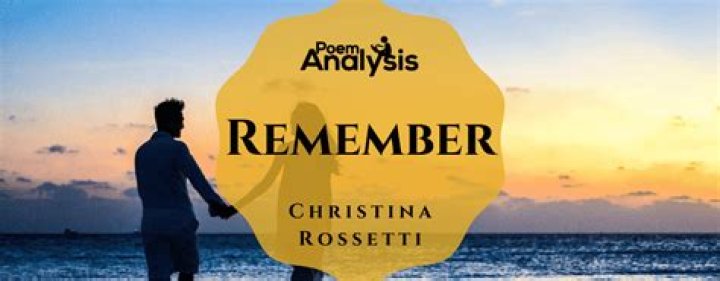 Why did christina rossetti write remember?