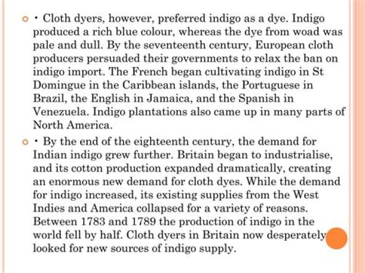 Why did cloth dyers prefer indigo to word?