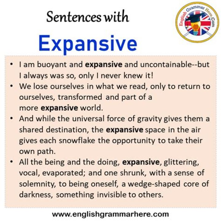 Why does expansive mean?