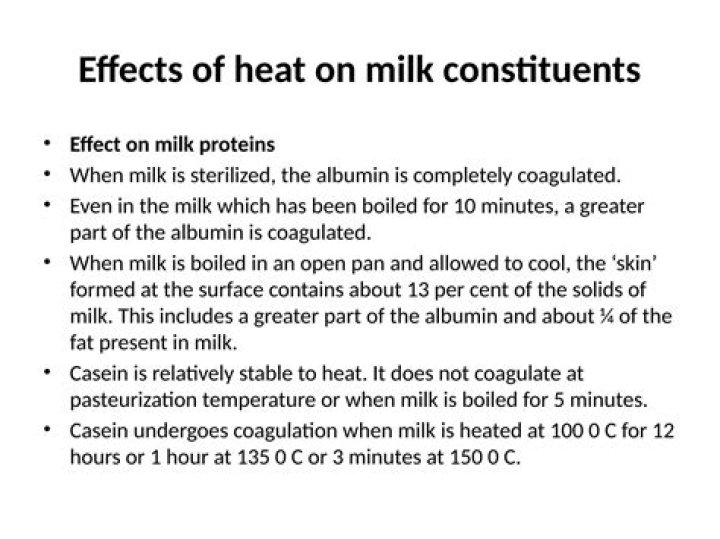 Why does milk coagulate when heated?