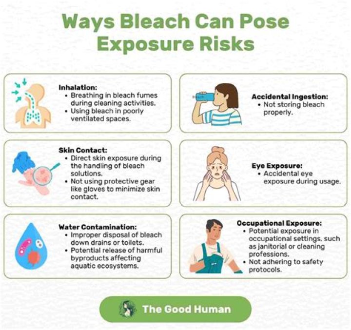 Why does the machinist use bleach?