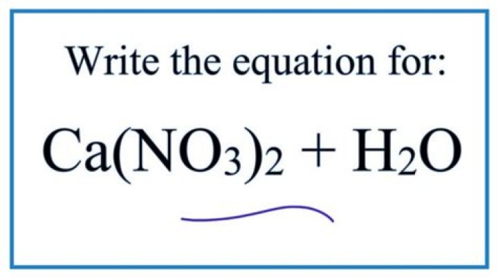 Why is calcium nitrate soluble in water?