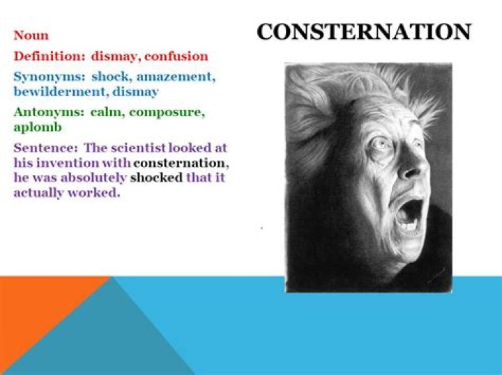 Why is consternation a noun?