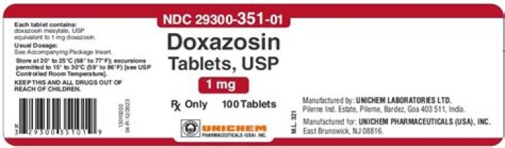Why is doxazosin prescribed?