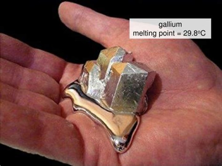 Why is galliums melting point so low?