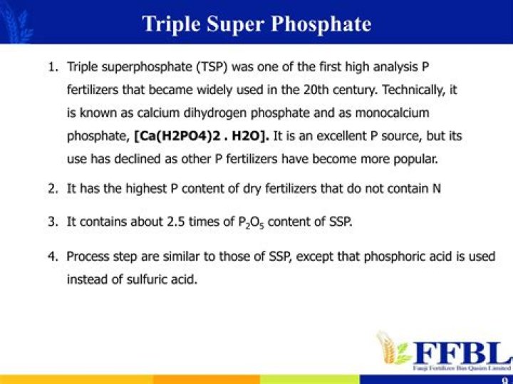 Why is it called triple superphosphate?