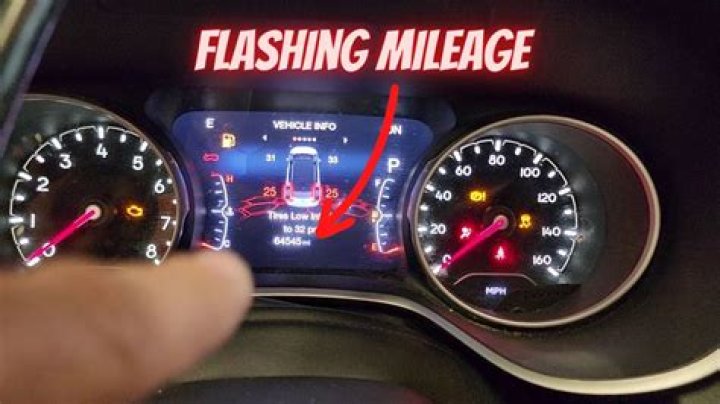 Why is my mileage flashing?