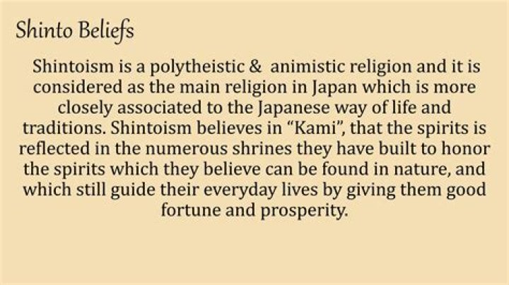 Why is shintoism considered an animistic and polytheistic religion?