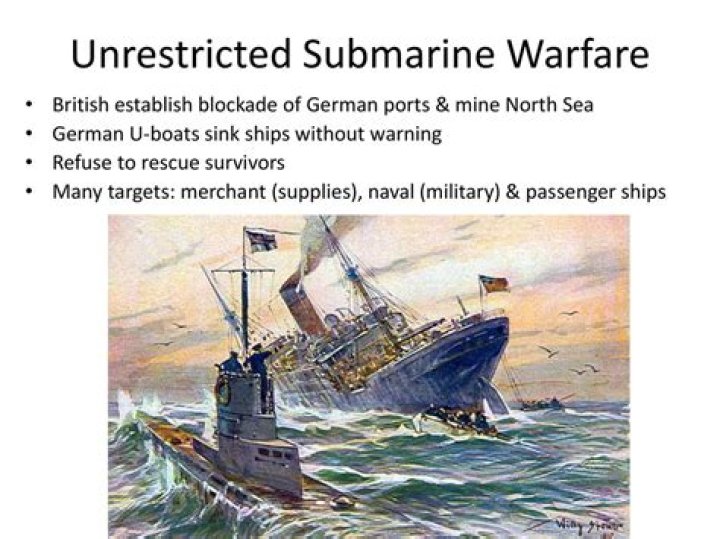 Why was unrestricted submarine warfare important?
