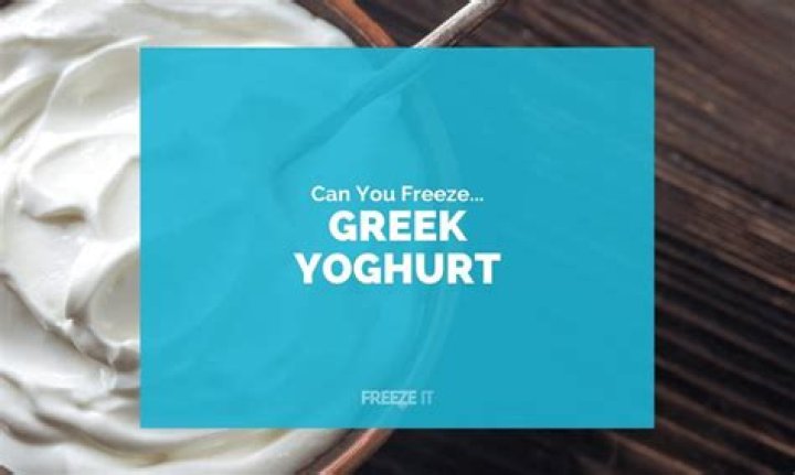 Will greek yoghurt freeze?
